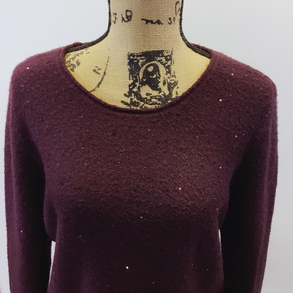 Apt. 9 Glitter Sparkle Sweater With Removable Infinity Scarf